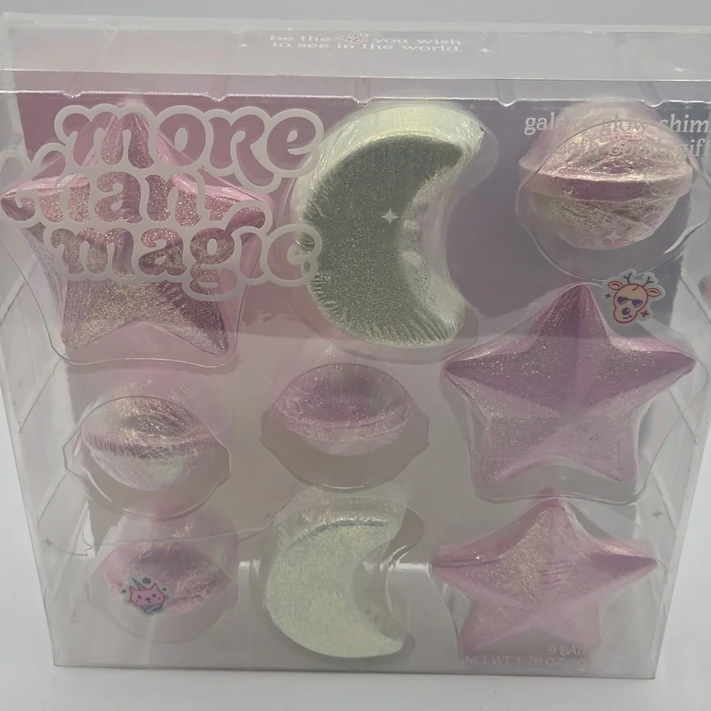 Galaxy Glow Shimmer Bath Bomb Set 9 bath bombs